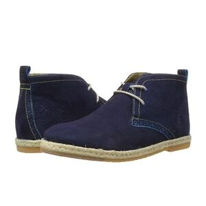 Robert Graham Men's Navy Blur Kamiko Chukka Boot Sz 12